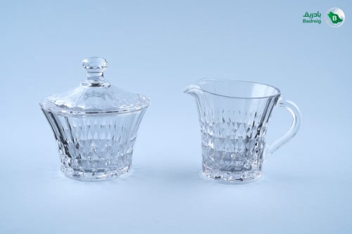 طقم سكرية مع لبانه كرستال ليدى ديموند 3 قطع