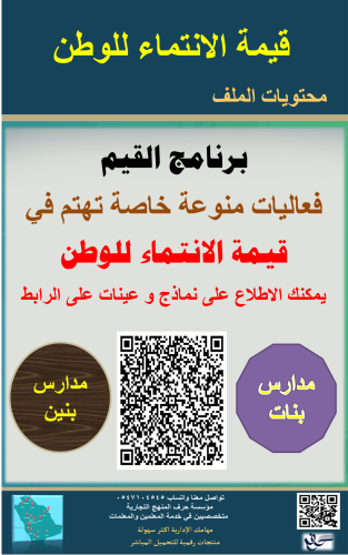 قيمة ( الانتماء الوطني ) ( بنين - بنات) 1447