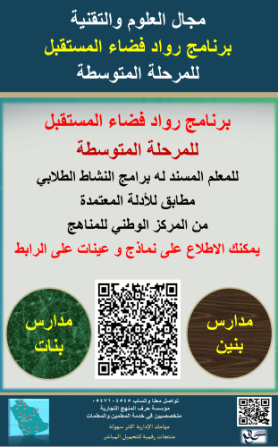 سجل معلم نشاط ( برنامج رواد فضاء المستقبل ) للمرحل...