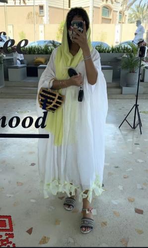 عبايه لينن طبيعي