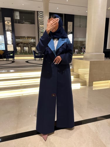 عبايه رسميه كحلي وازرق