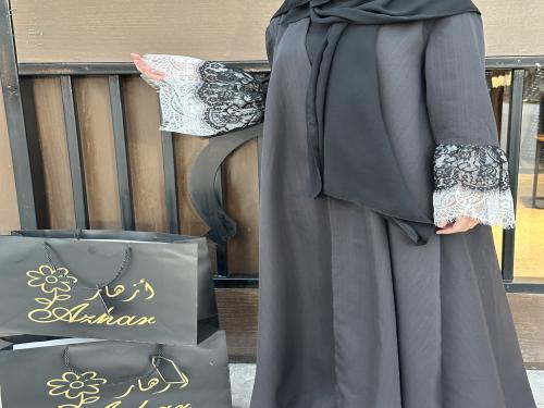 عباية دبل دانتيل