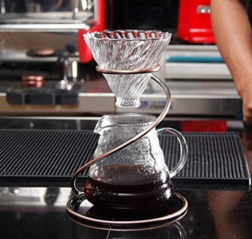 حامل مخروطي لمرشحات القهوة المتخصصة، حامل فلتر الق...