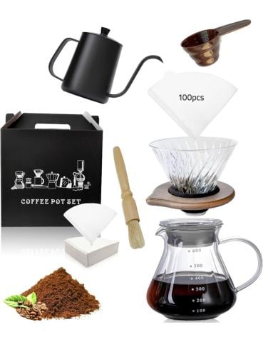 قهوة باريستا بالتنقيط لـ V60 ادوات القهوه (6 قطع)،...