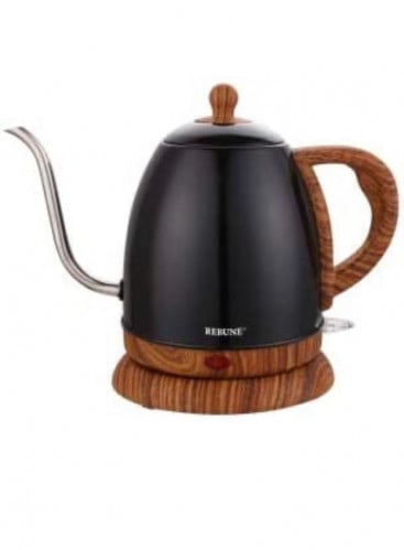 ابريق كهربائي سعة 1 لتر، لون اسود لتحضير القهوة ال...