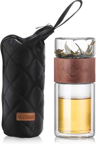 مصفاة شاي زجاجية من ون از اول - كوب للسفر مع مصفاة...