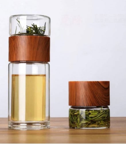 مصفاة الشاي الزجاجية 230 مل من جوديرن، كوب لمياه ا...