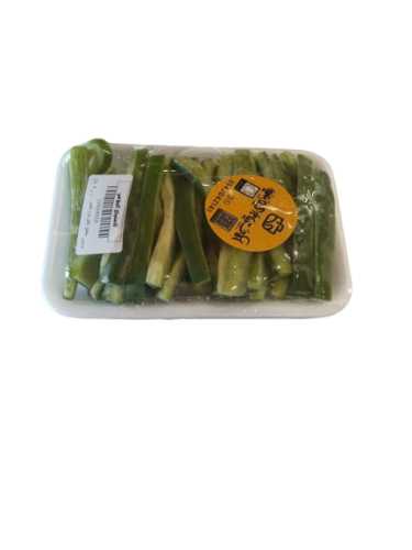 فلفل بارد اخضر مقطع صحن