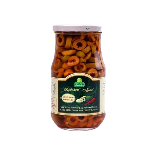 مختارات زيتون اخضر شرائح مع الشطة 325غ