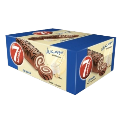 كيك سويس رول سفن دايز 12قطعة×25غ