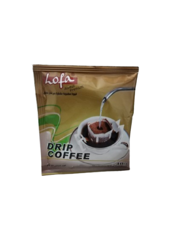 قهوة مطحونة مقطرة في فلتر ظرف 10غ