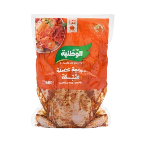 دجاج الوطنية متبل بارد 600 جم