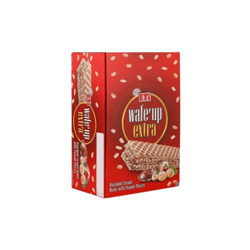كرتون ويفر بكريمة البندق مع حبات الفول السوداني ٢٤...