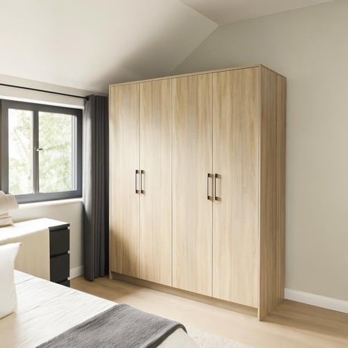 خزانة ملابس عصرية بأربعة أبواب و 6 ابواب- تصميم خش...