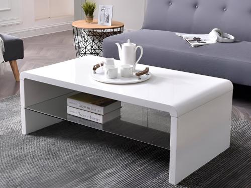 طاوله قهوه وسط لون ابيض