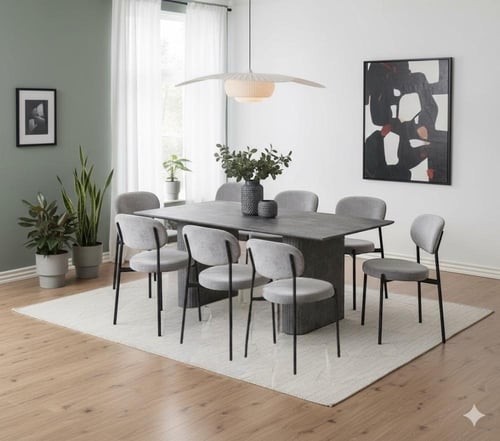 طاوله طعام خشب 8 كراسي