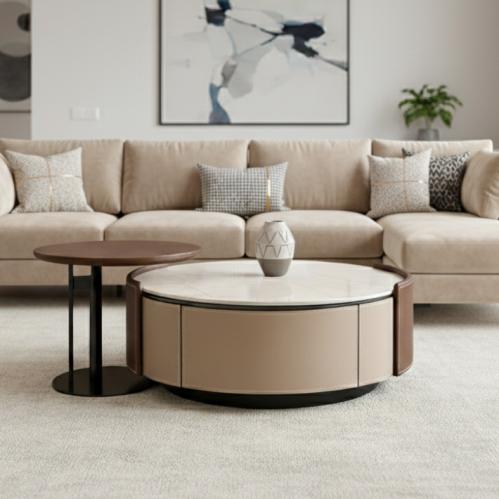 طقم طاوله قهوه فخمه دائرية