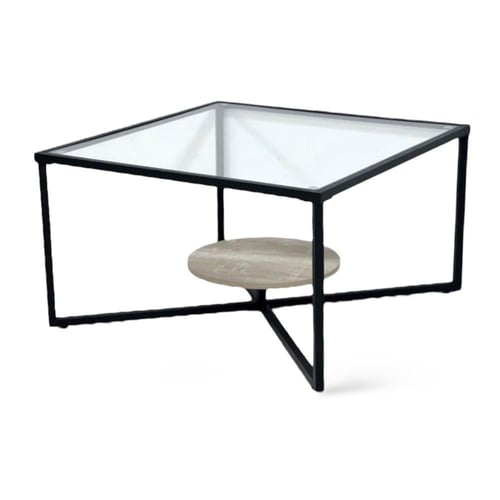 طاوله قهوه سطح زجاج مربعه 4 الوان