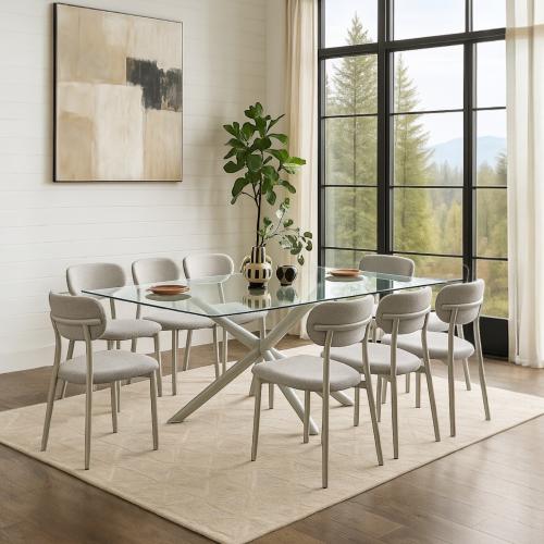 طقم سفرة 8 مقاعد تصميم مودرن