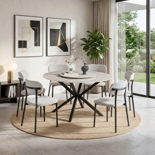 طقم طاوله طعام دائريه