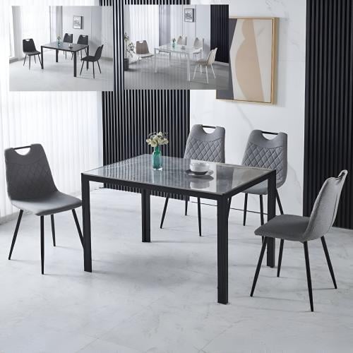 طاوله طعام سيراميك مودرن ٤ كراسي