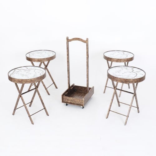 طقم عربيه مع طاولات تقديم