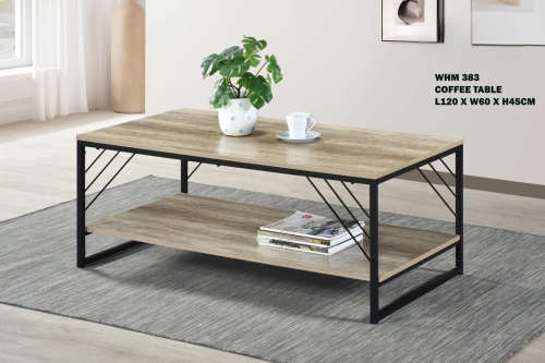 طاولة قهوة وسط دورين بني متعدد الالوان