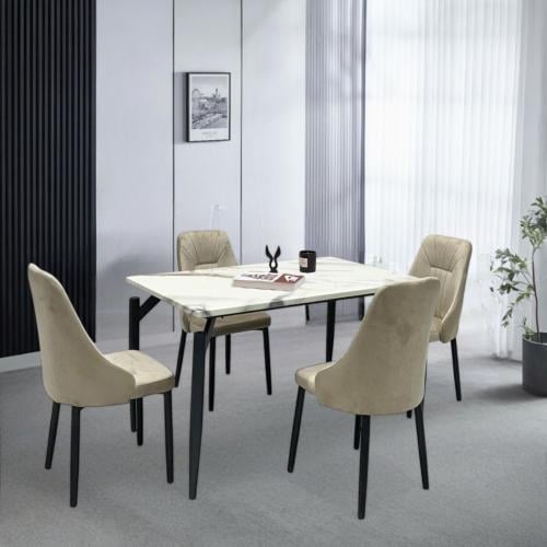 طقم طاوله طعام رخام 4 كراسي