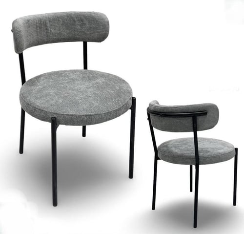 طقم طاوله طعام سيراميك مودرن ٤ كراسي لون رمادي