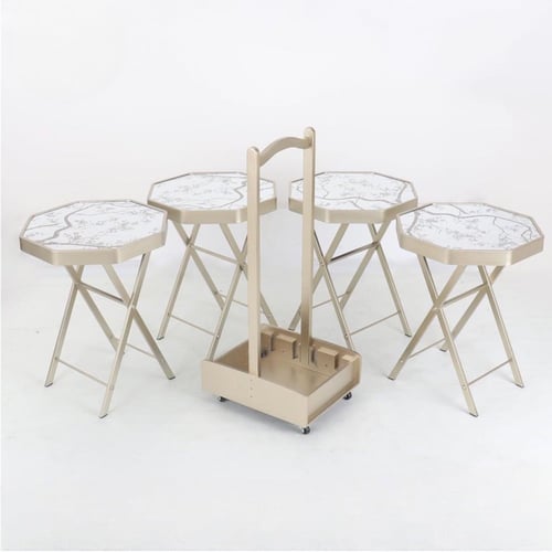 طقم عربيه مع طاولات تقديم