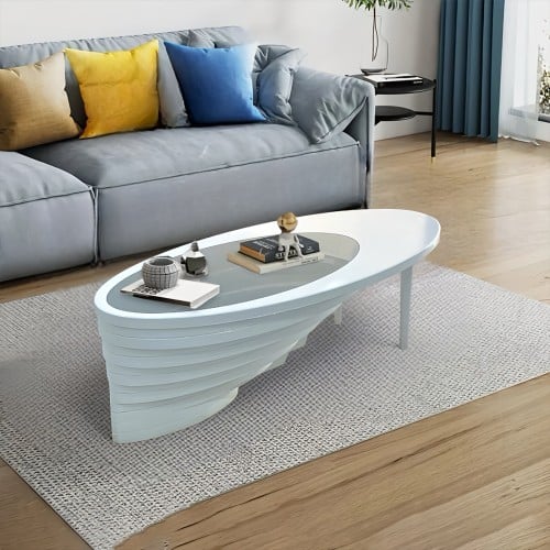 طاوله وسط ابيض تصميم مودرن انيق