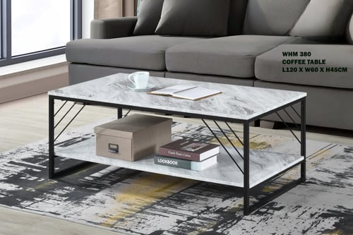 طاولة قهوة وسط دورين بني متعدد الالوان