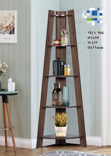 وحدة ارفف زاوية بني