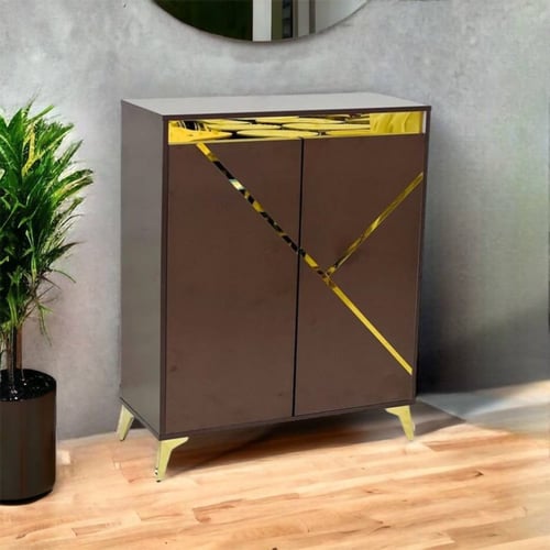 دولاب أحذية بني 2 أبواب