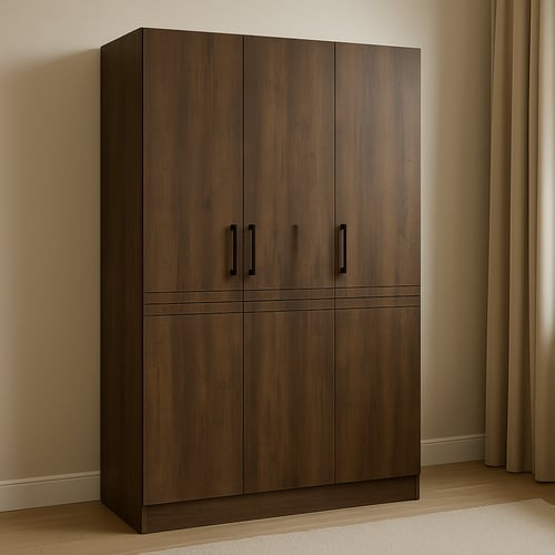 دولاب ملابس 3 درف بني مودرن
