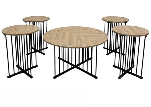 طقم طاولات ضيافه 4+1 الوان متعدده