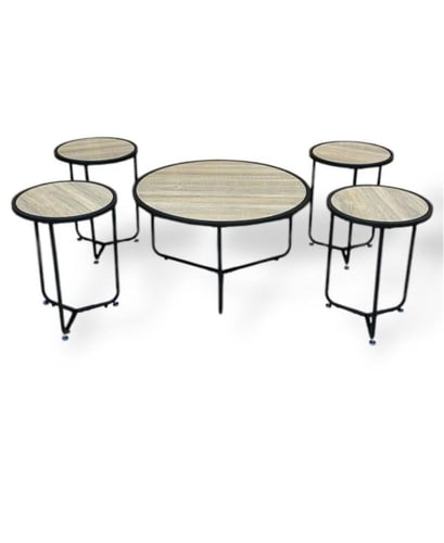 طقم طاولات دائرية عصرية متعددة الاستخدامات