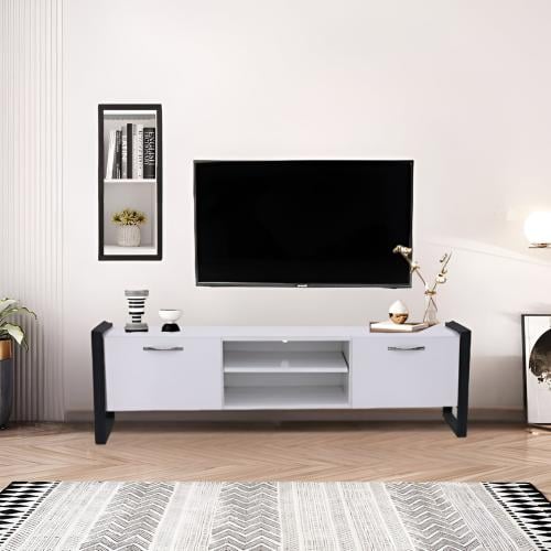 طاوله تلفاز ابيض