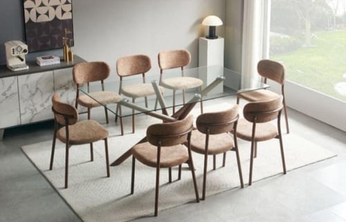 طقم سفرة 8 مقاعد تصميم مودرن