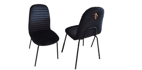 طاولة طعام اسود 6 كراسي