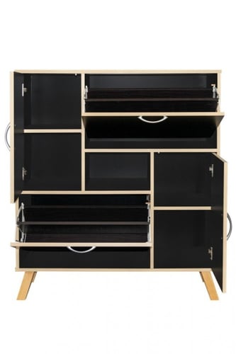 دولاب احذيه 4 ابواب اسود ماليزي