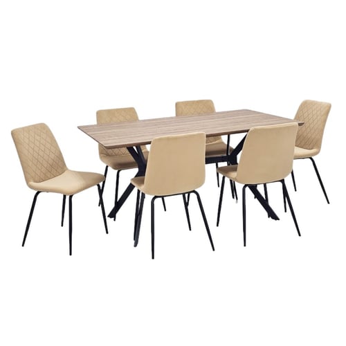 طقم طاوله طعام 6 كراسي