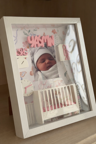 Frame beginning – a name with birth details