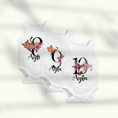 12-month clothing set - the cat baby