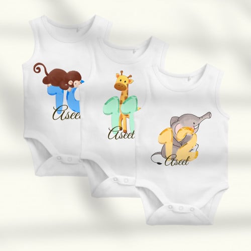 12-month clothing set - Jungle baby