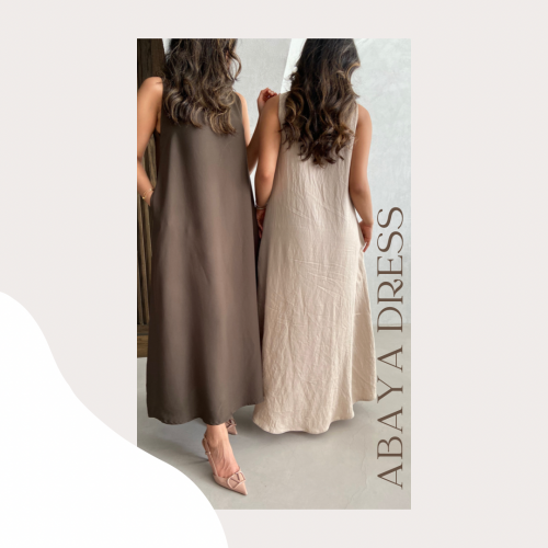 73 | code - فستان عباية لينين