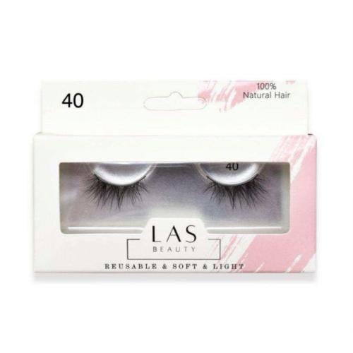 رموش شعر طبيعي منك 40 لاس بيوتي