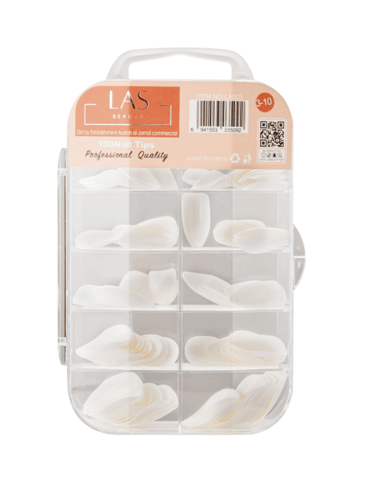 اظافر تركيب طقم 100 حبه من لاس بيوتي