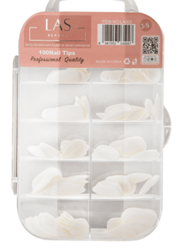 اظافر تركيب طقم 100 حبه من لاس بيوتي