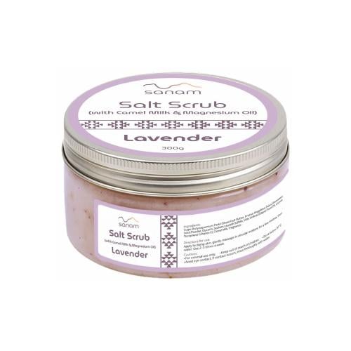 Camel Milk Lavender Salt Scrub with Magnesium - fr...